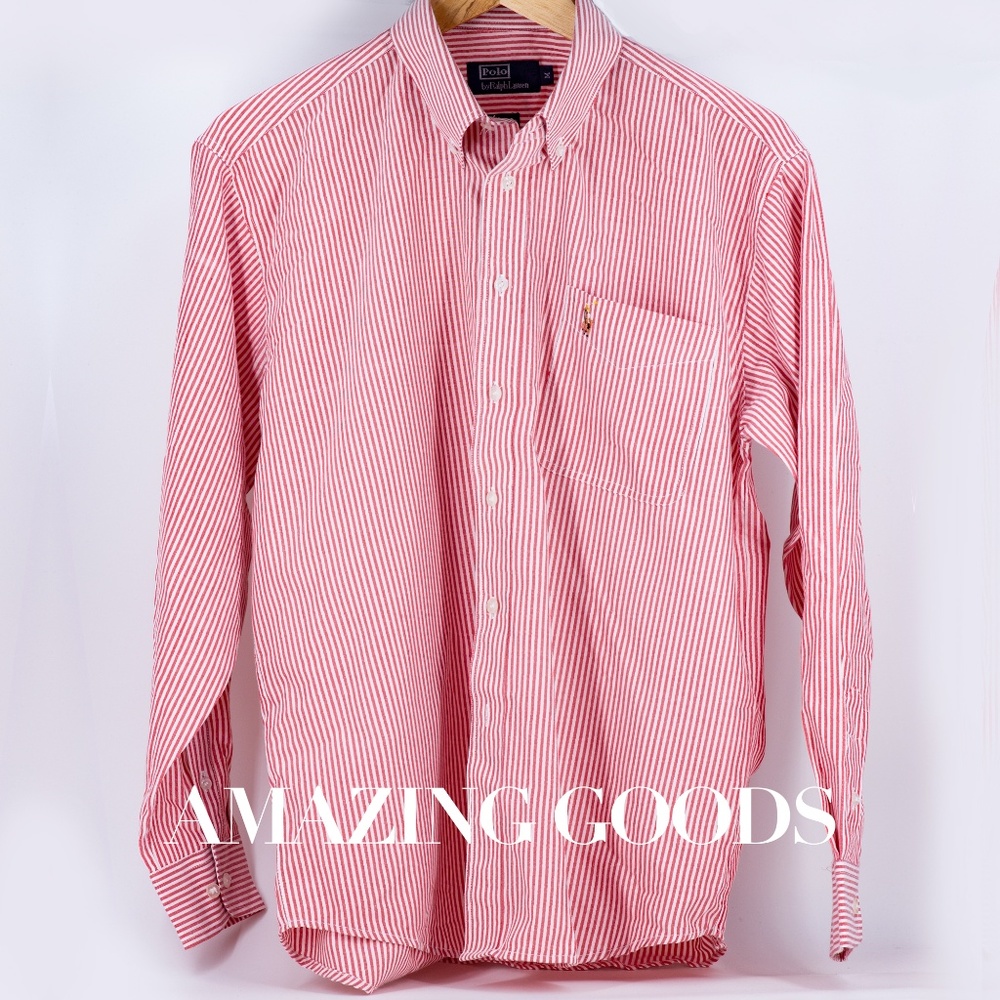 Ralph Lauren Polo Striped Vintage Oxford Button Up